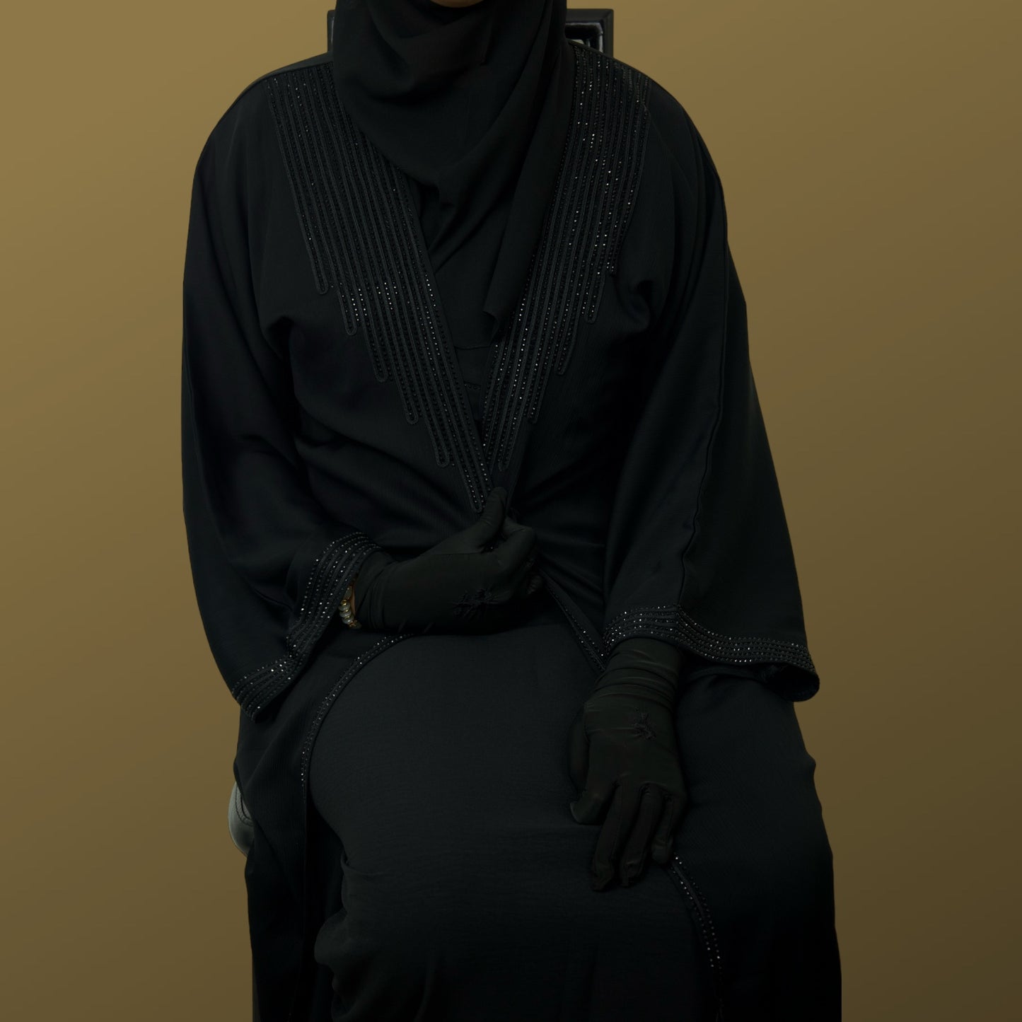 Noir Elegance Duo Abaya