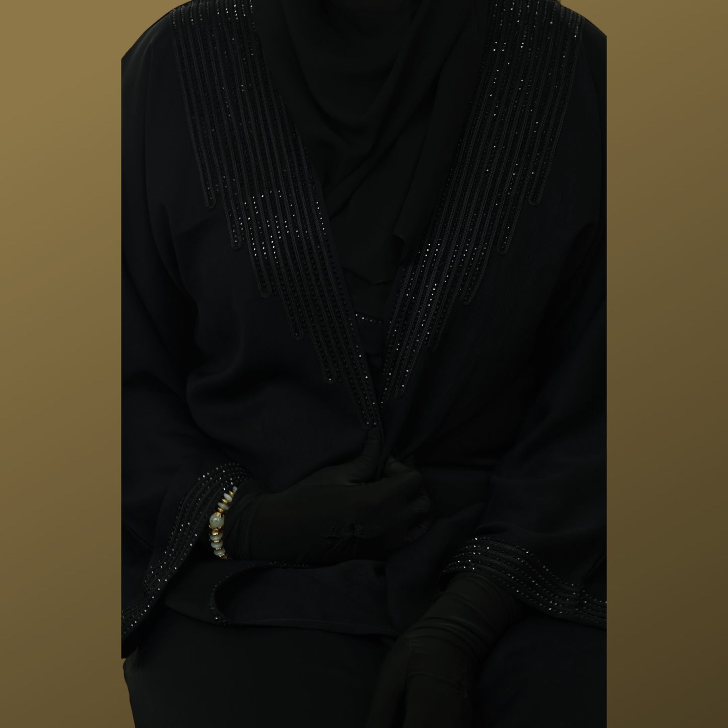 Noir Elegance Duo Abaya