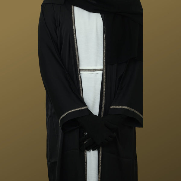Black and White Abaya