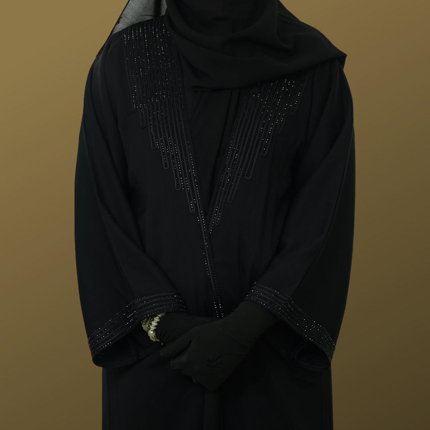 Noir Elegance Duo Abaya