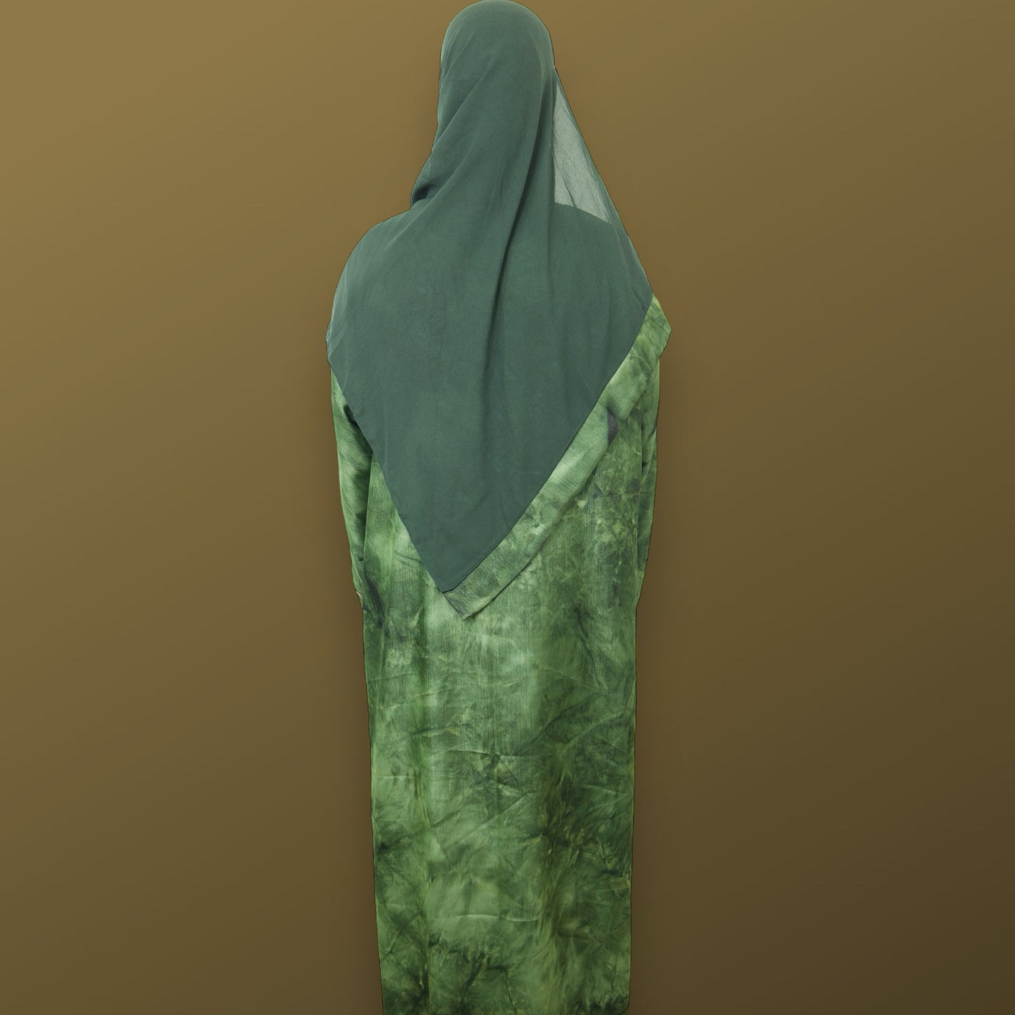 Emerald Harmony Luxe Abaya Ensemble