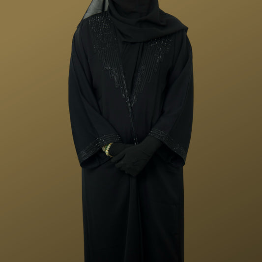 Noir Elegance Duo Abaya